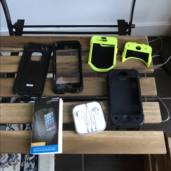 Other - iPhone 5 bundle:ifrogz & lifeproof case, earbuds